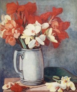 Bodegn de Flores | 1947 | leo sobre tela | 76 x 64 cms