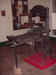 Der Drucker des Orinoko Kuriers in Ciudad Bolvar