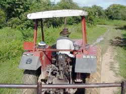 Ein Traktor in Corozopando