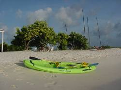 Kayac en la isla de Crasqu
