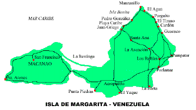 Mapa de Margarita